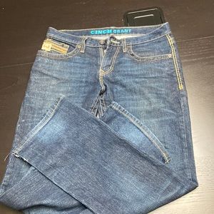 Men’s cinch grant bootcut  jeans 28/30 dark wash jeans hood condo